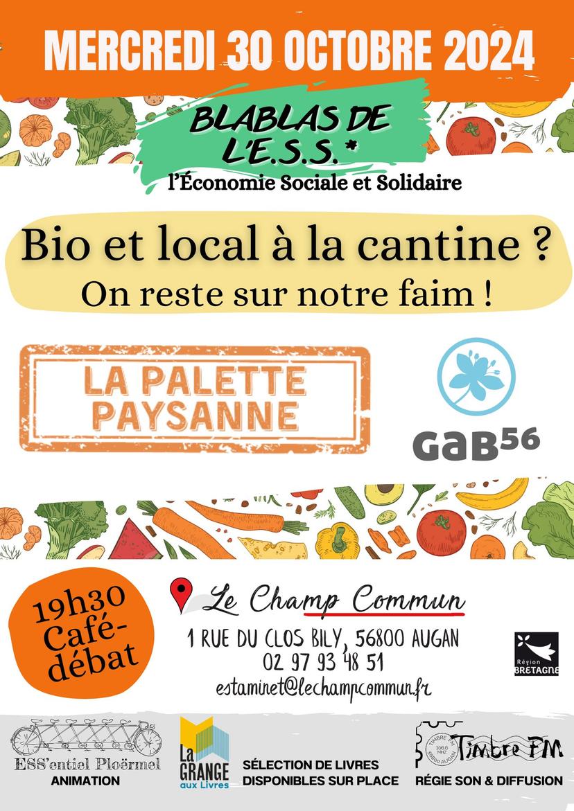 Bio et local à la cantine : on reste sur notre faim ! [Blablas de l'ESS du 30/10/2024]