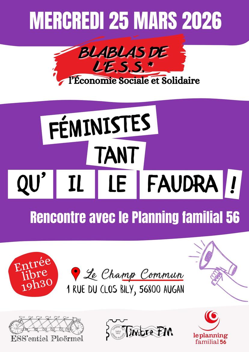 Féministes tant qu'il le faudra ! avec le Planning Familial 56 [Blablas de l'ESS du 25/03/26]