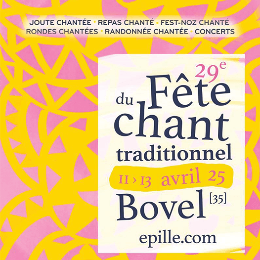 LE TIMBRE DU COIN 2025 => [INTW] FÊTE DU CHANT TRADITIONNEL de BOVEL du 11 au 13 Avril !