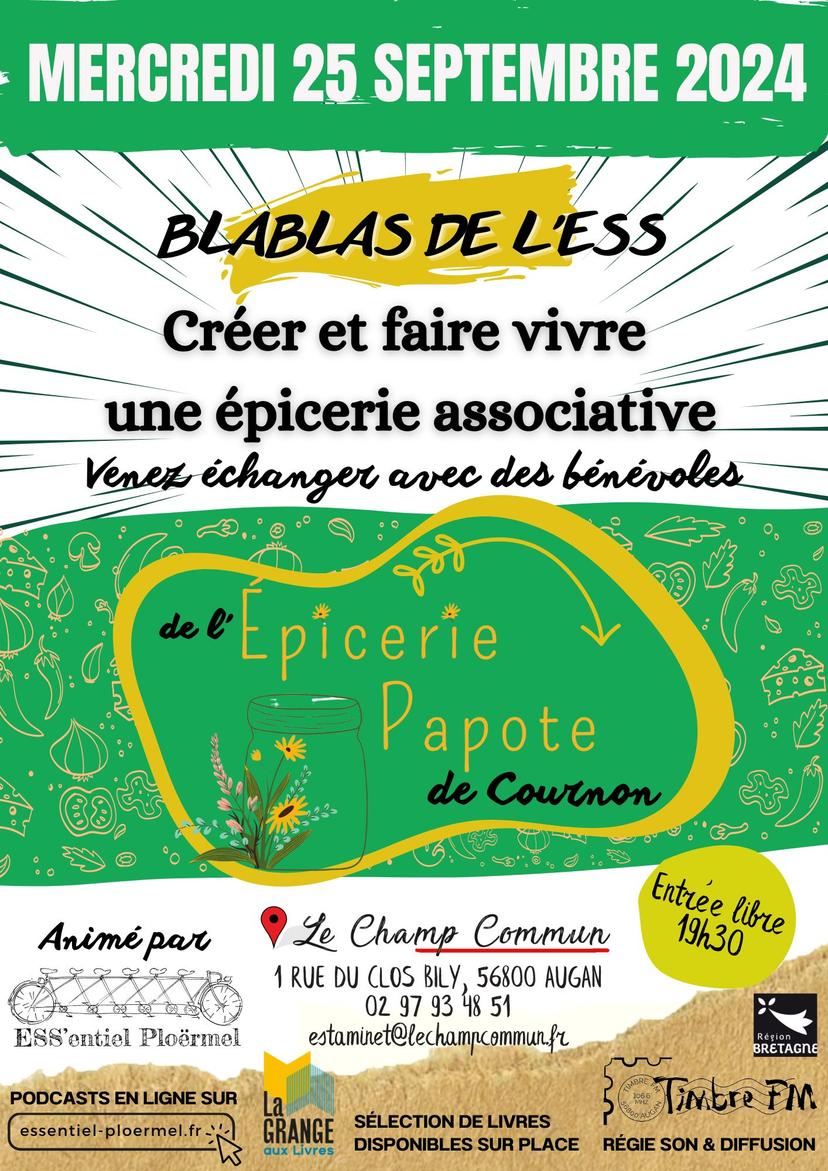 Créer et faire vivre une épicerie associative : l'épicerie Papote de Cournon [Blablas de l'ESS du 25/09/2024]