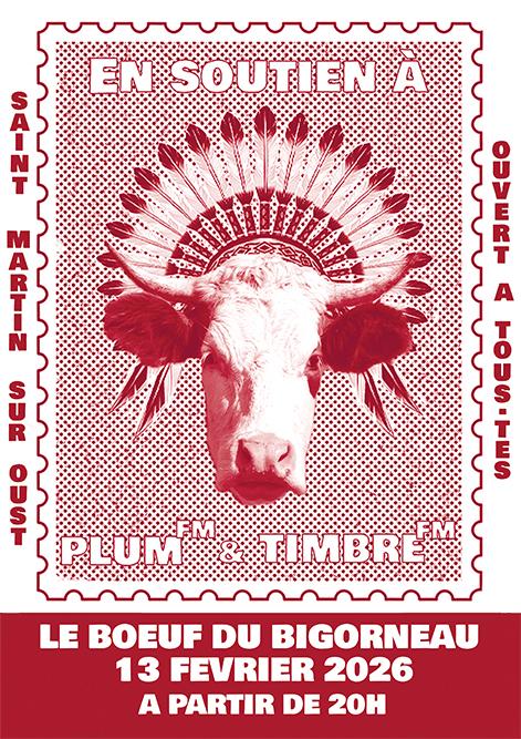 13/02/2026 => Soirée Jam Session au BIGORNEAU à ST MARTIN SUR OUST en soutien à TIMBRE FM & PLUM'FM !
