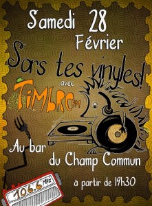 affiche vinyle fevrier 2015